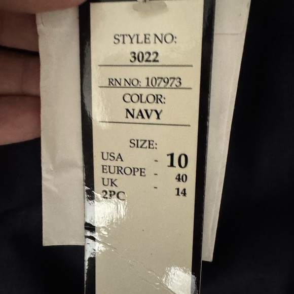 Jessica McClintock Navy Blue Dress Pants Size 10 - Picture 4 of 5